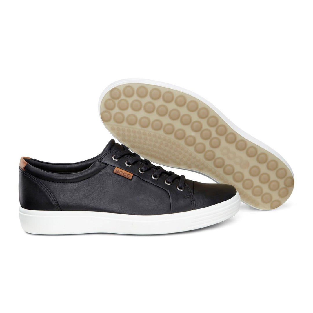 Men's Soft 7 Black Lace up Sneaker - Orleans Shoe Co.