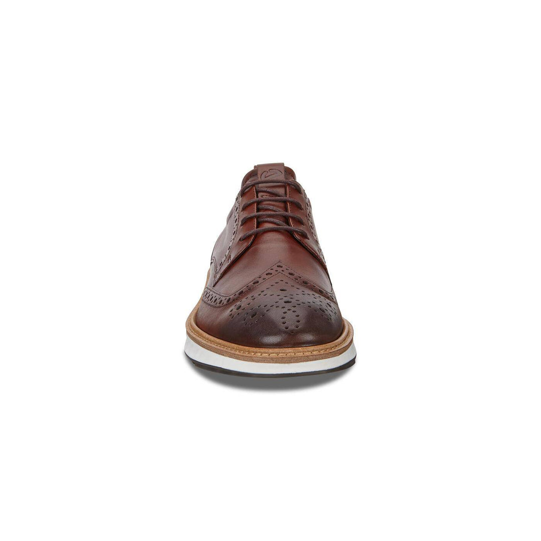 ECCO Men's ST 1 Hybrid Lite Casual Wingtip Amber Leather