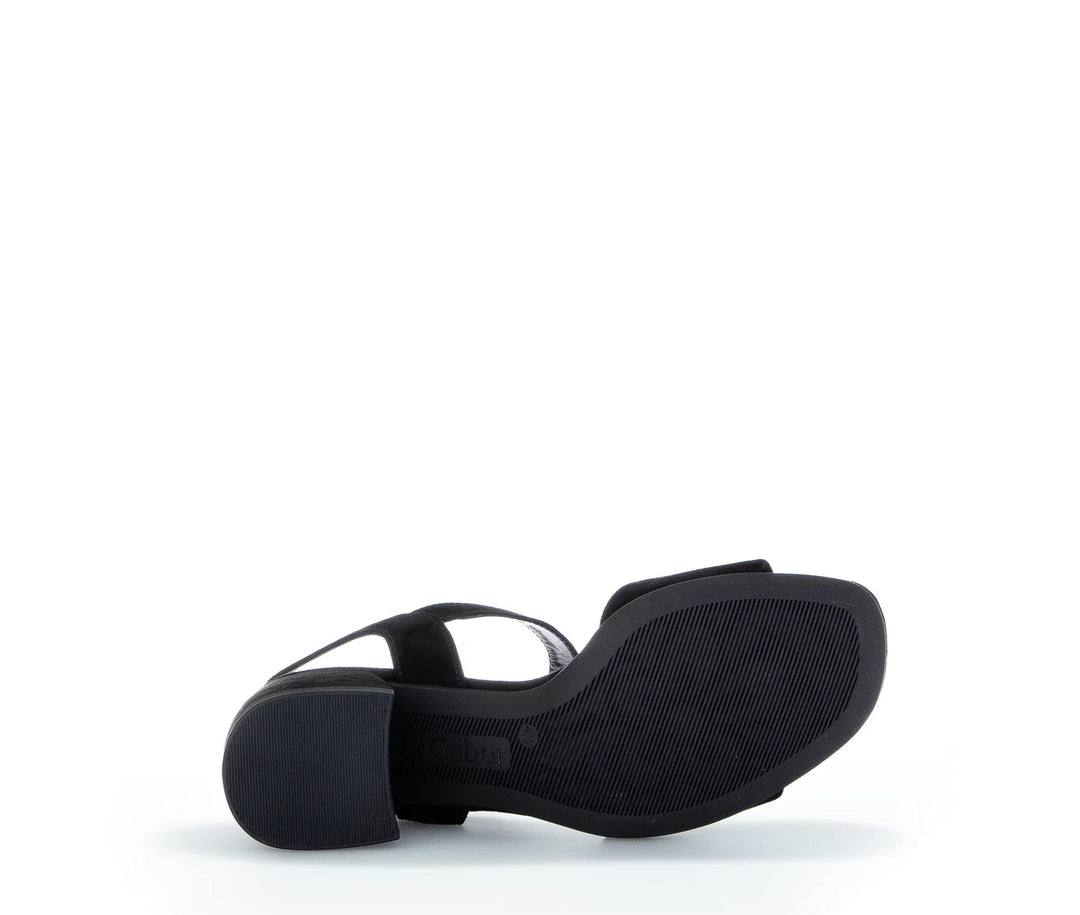 Women's Gabor Sandal 81.710.17 Black - Orleans Shoe Co.