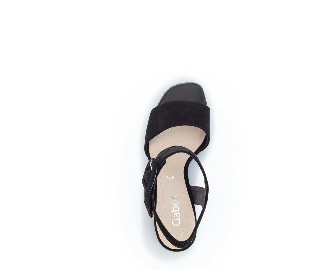 Women's Gabor Sandal 81.710.17 Black - Orleans Shoe Co.