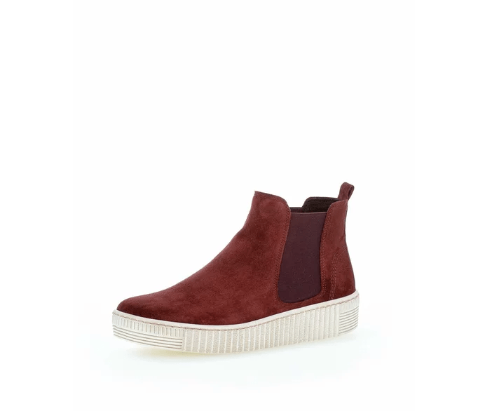 Red chelsea ankle boots sales