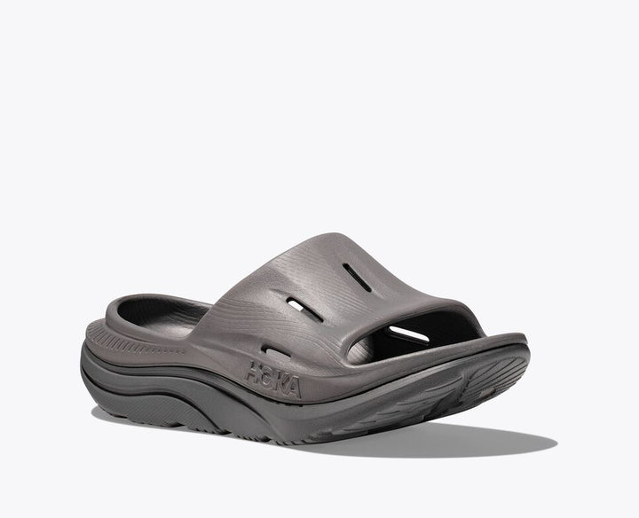 Hoka One One Unisex Ora Recovery Slide 3 Grey Grey - Orleans Shoe Co.