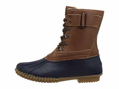 Women's Ontario Navy/Tan Duck Boot - Orleans Shoe Co.