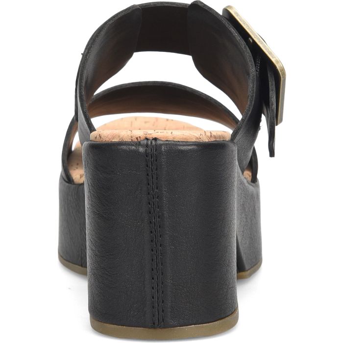 Kork Ease Women’s Taige Black w/ Leather Wrap - Orleans Shoe Co.