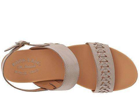 Women's Austin Braid Grey (Eggshell) Full Grain Wedge Sandal - Orleans Shoe Co.