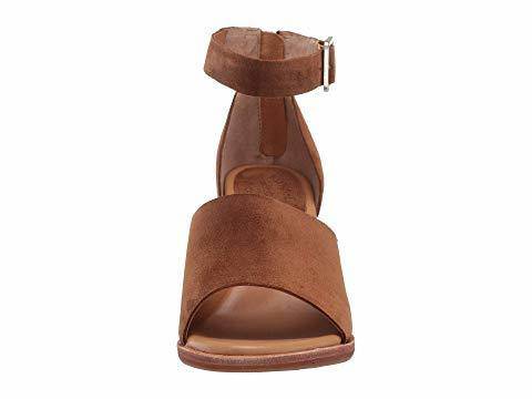 Women's Gazania Brown Suede Sandal - Orleans Shoe Co.