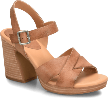 Women's Kristjana Brown Heeled Sandal - Orleans Shoe Co.