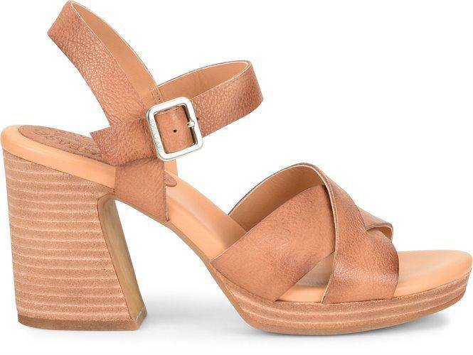 Women's Kristjana Brown Heeled Sandal - Orleans Shoe Co.