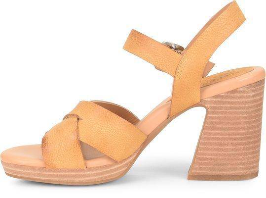 Women's Kristjana Yellow Heeled Sandal - Orleans Shoe Co.