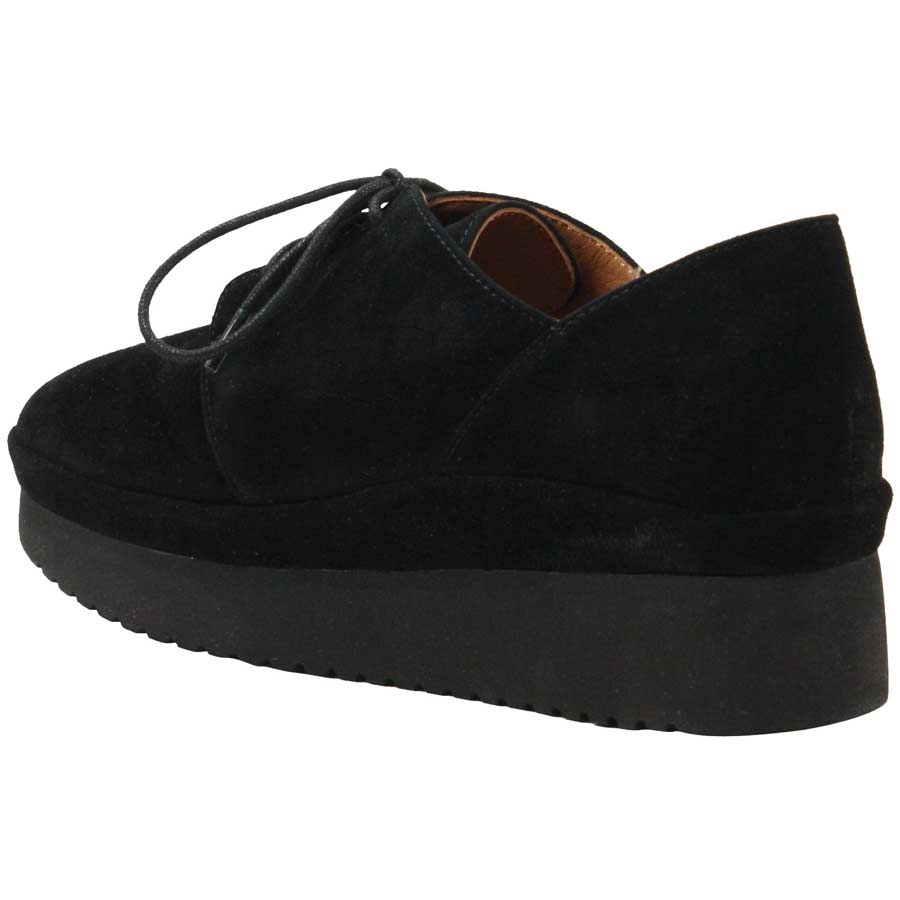 Women's Adolphus Black Suede Sandal - Orleans Shoe Co.