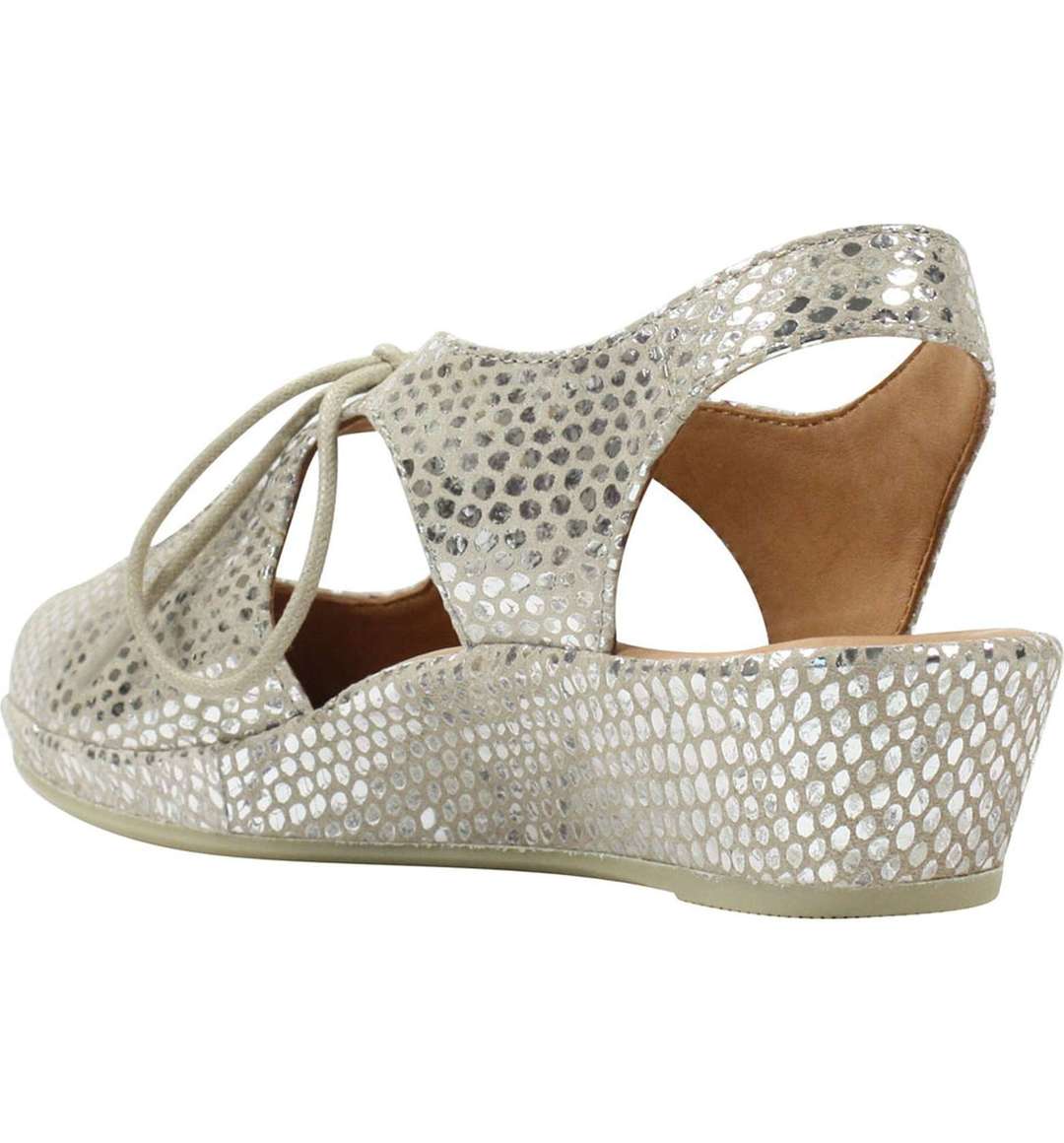 Women's Brettany Gold/Silver Wedge Heel - Orleans Shoe Co.