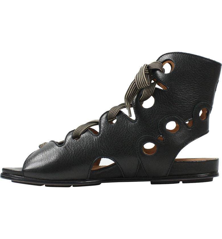 Women's Dionisa Black Lamba Sandal - Orleans Shoe Co.