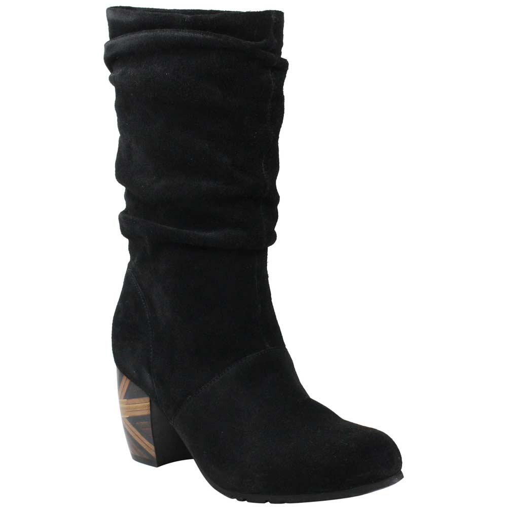 Women's Pamby Black Suede Boot - Orleans Shoe Co.
