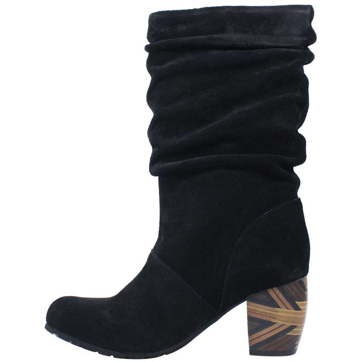 Women's Pamby Black Suede Boot - Orleans Shoe Co.