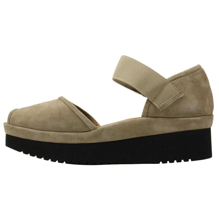 Women's Amadour Taupe Suede platform Sandal - Orleans Shoe Co.