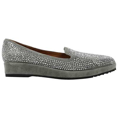 Women's L'Amour des Pieds Correze Gray Suede - Orleans Shoe Co.