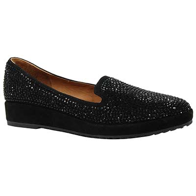 Women's L'Amour des Pieds Correze Black Suede - Orleans Shoe Co.