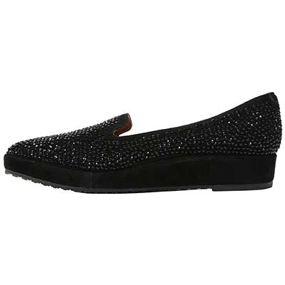Women's L'Amour des Pieds Correze Black Suede - Orleans Shoe Co.