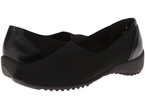 Women's Traveler Black Stretch Fabric Slip On - Orleans Shoe Co.