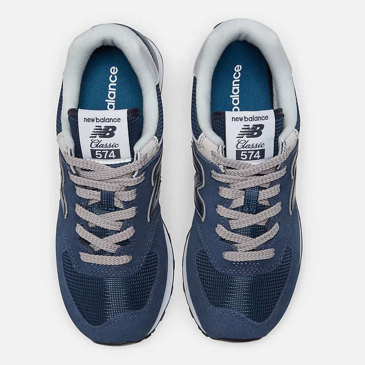 Women's New Balance WL574EVN Navy with White - Orleans Shoe Co.