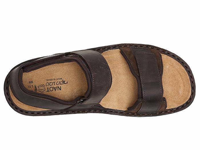 Men's Arthur Crazy Horse Leather/Hash Suede Sandal - Orleans Shoe Co.