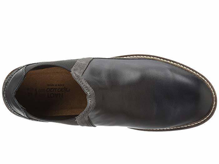 Men's Business Black Raven/Black Crackle Leather/Grey Suede Boot - Orleans Shoe Co.