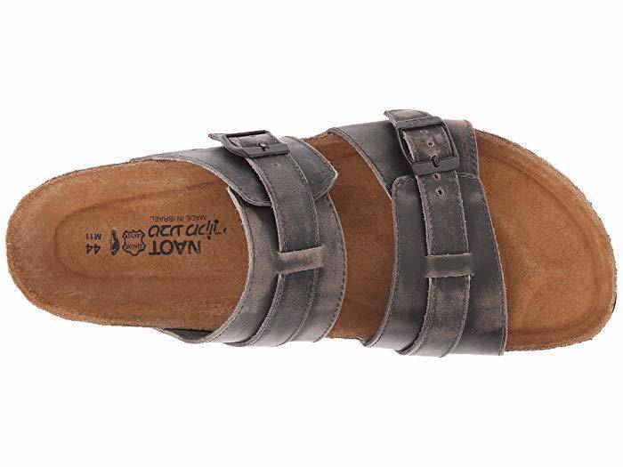 Men's Santa Cruz Vintage Gray Leather Sandal - Orleans Shoe Co.