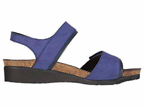 Women's Aisha Indigo Nubuck/Ink Leather Sandal - Orleans Shoe Co.