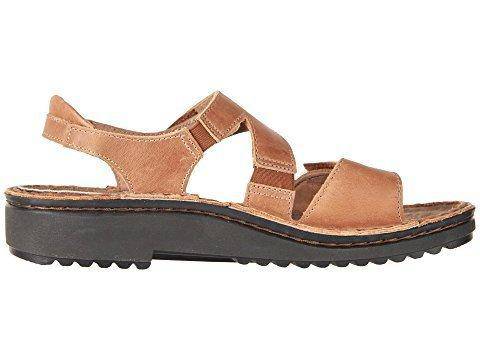 Women's Enid Latte Brown Leather Sandal - Orleans Shoe Co.