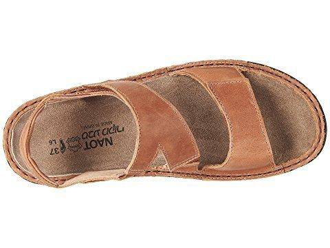 Women's Enid Latte Brown Leather Sandal - Orleans Shoe Co.