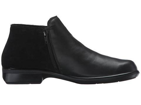 Women's Helm Black Leather/Black Suede Ankle Boot - Orleans Shoe Co.