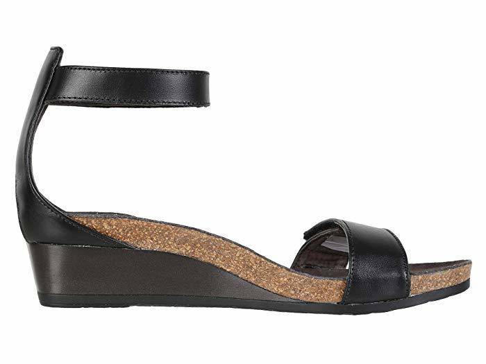 Women's Mermaid Black Raven Leather Sandal - Orleans Shoe Co.