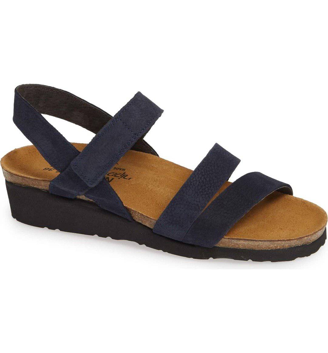 (取寄) ナオト レディース ケーラ Naot women  Kayla Navy Velvet Nubuck Naot Women's Kayla Navy Velvet Nubuck Sandal – Orleans Shoe Co.