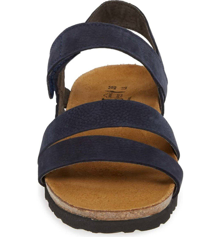 Women's Naot Kayla Navy Velvet Nubuck Sandal - Orleans Shoe Co.