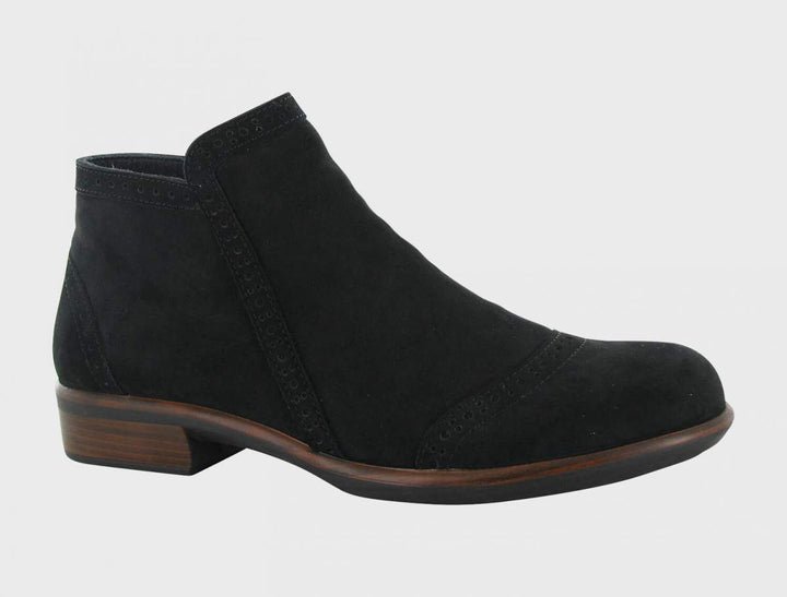 Women's Naot Nefasi Black Velvet Nubuck Boot - Orleans Shoe Co.