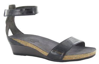Women's Pixie Black Sandal - Orleans Shoe Co.