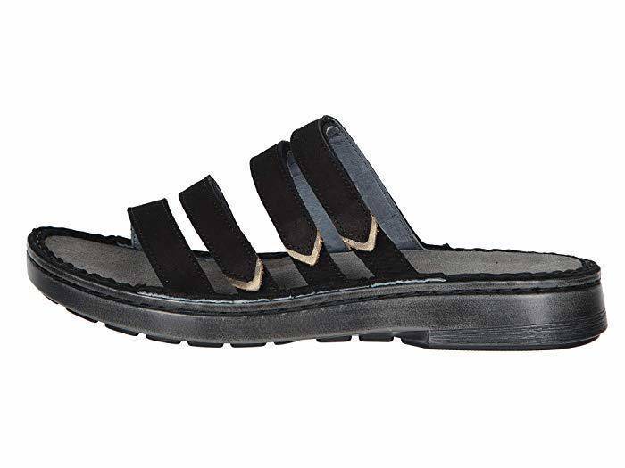 Women's Trevi Black Slip-On Sandal - Orleans Shoe Co.