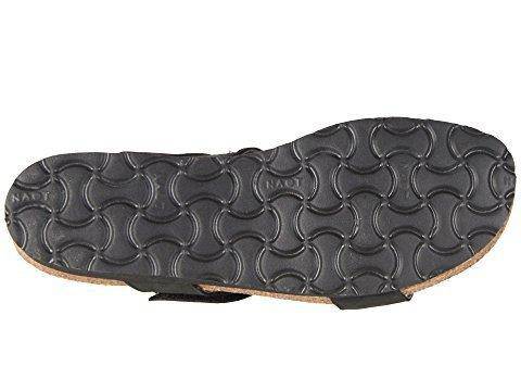 Women's Ainsley Black Velvet Nubuck/Silver Rivets Sandal - Orleans Shoe Co.