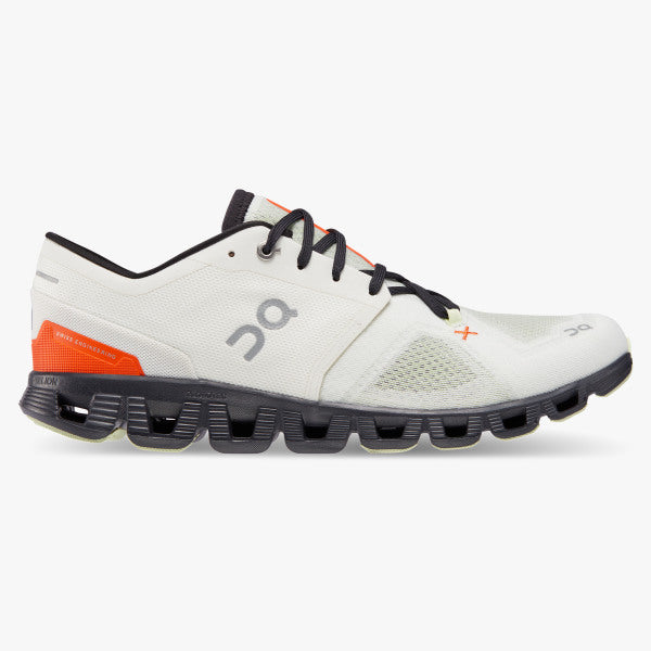 Men's On Running Cloud X 3 Ivory Flame - Orleans Shoe Co.