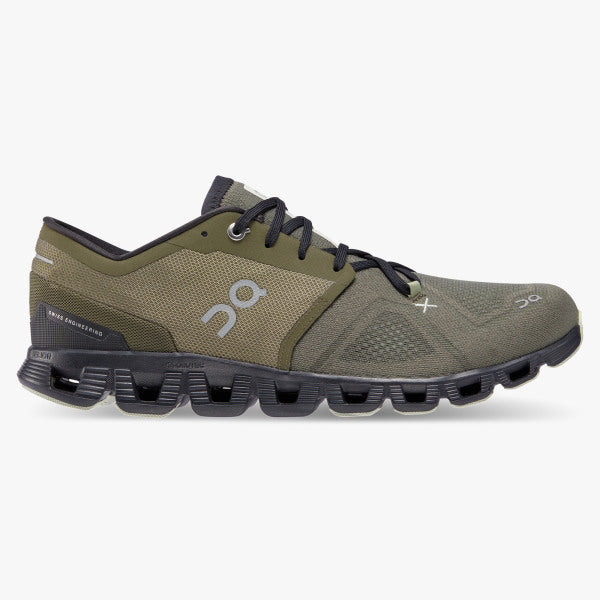 Men's On Running Cloud X 3 Olive Reseda - Orleans Shoe Co.