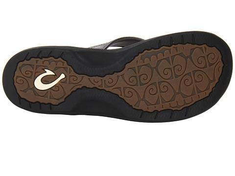 Women's Ohana Pewter/Black Flip-Flop - Orleans Shoe Co.
