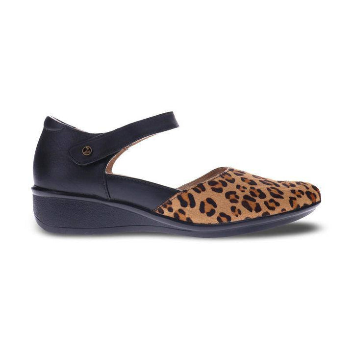 Women's Osaka Black| Leopard Maryjane - Orleans Shoe Co.