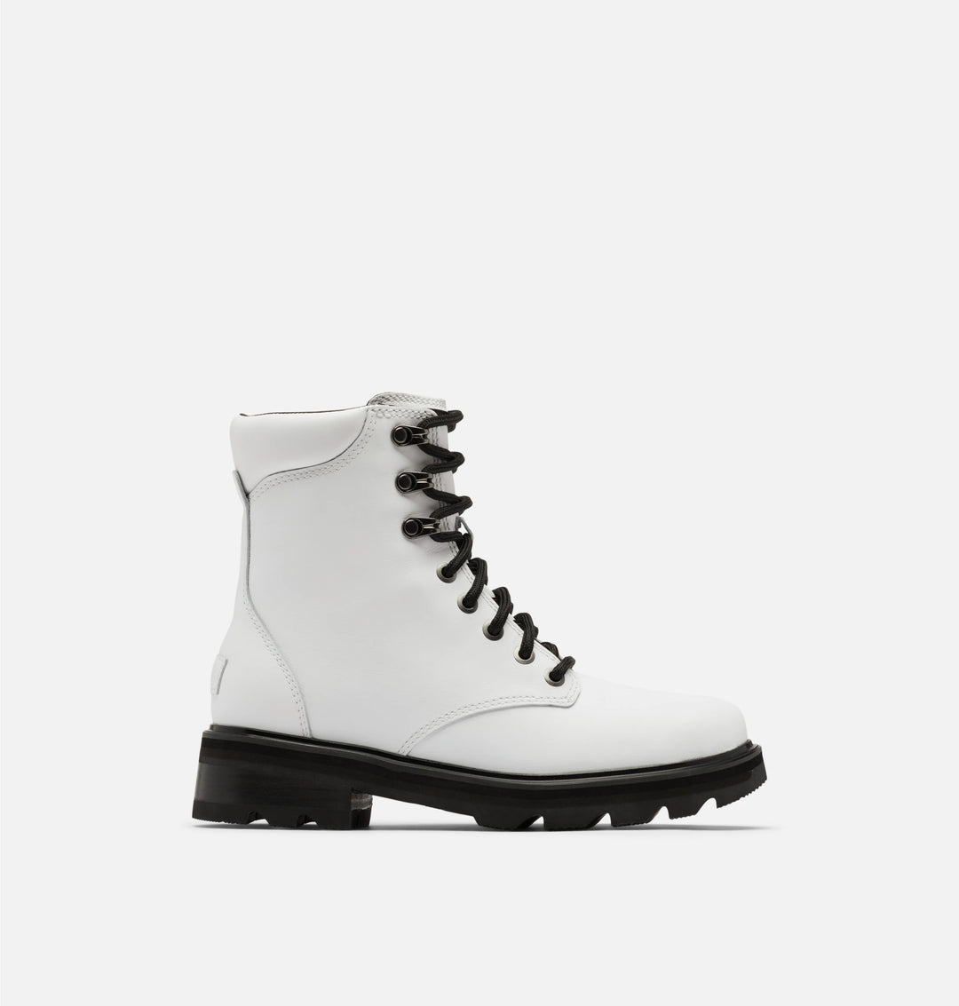 Sorel Women's Lennox Lace STKD WP Boot White Black