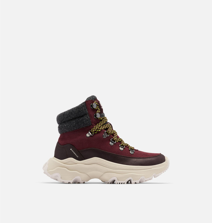 Women's Sorel Kinetic Breakthru Conquest WP Sneaker Boots New Cinder Bloodstone - Orleans Shoe Co.