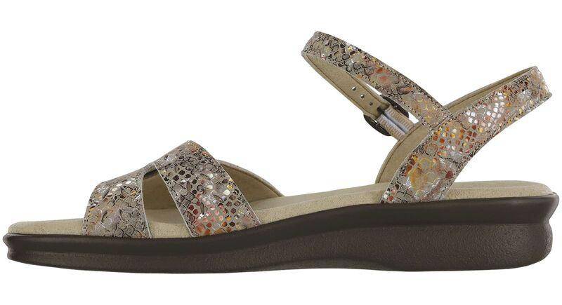 Women's Duo Multisnake Taupe Sandal - Orleans Shoe Co.