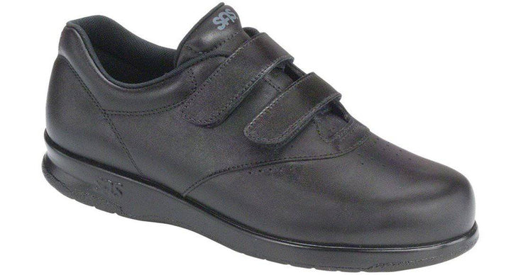 Women's Me Too Black Double-Strap Velcro Shoe - Orleans Shoe Co.