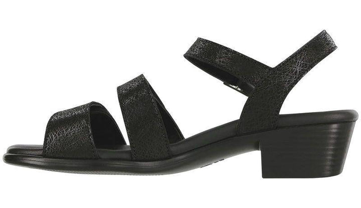 Women's Savanna Web Black Sandal - Orleans Shoe Co.