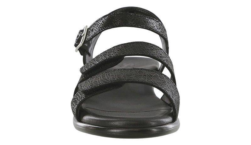 Women's Savanna Web Black Sandal - Orleans Shoe Co.