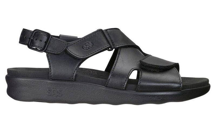 Women's Huggy Black  Sandal - Orleans Shoe Co.