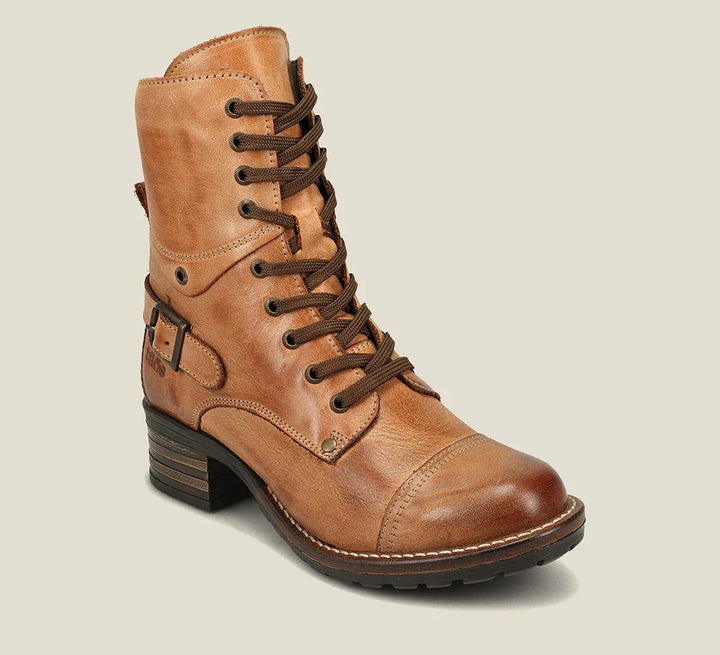 Women’s Taos Crave Caramel Combat Boots - Orleans Shoe Co.